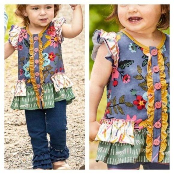 Matilda Jane Color Time Tunic Infant Girls Size 6 - 12 months Very good Used con - Picture 3 of 9